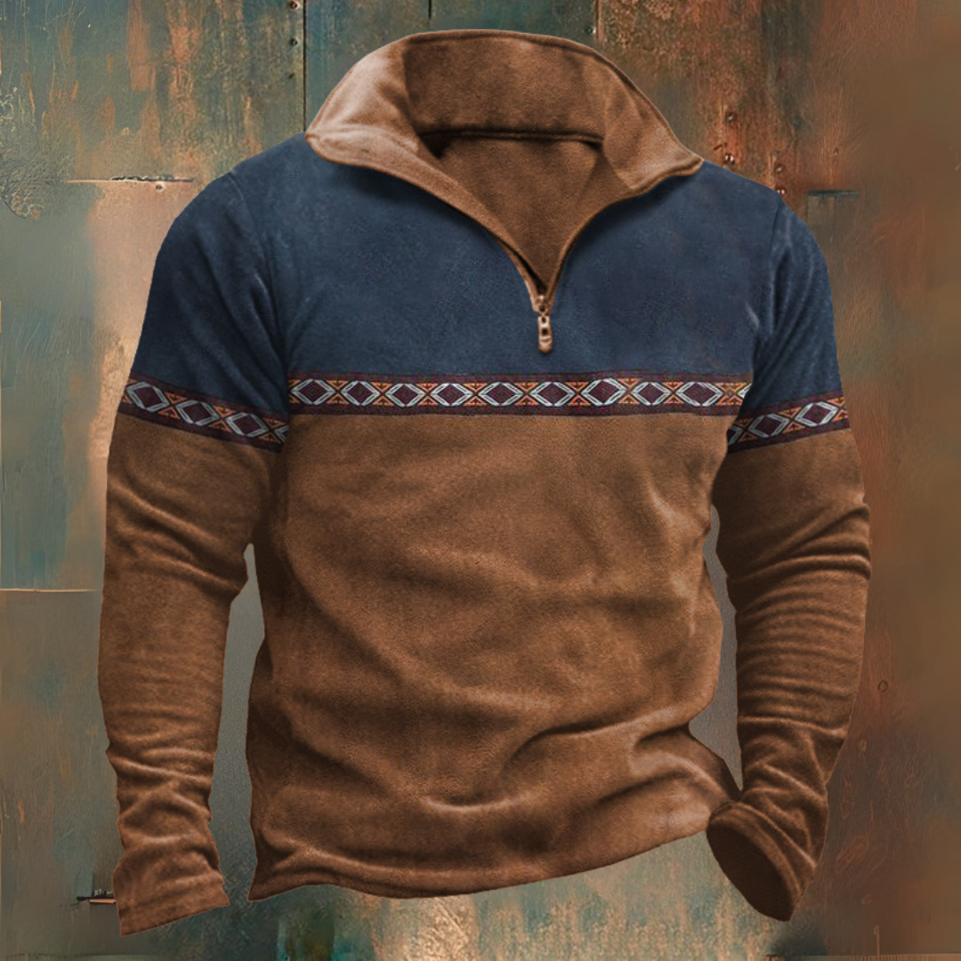 Maglione mezza zip