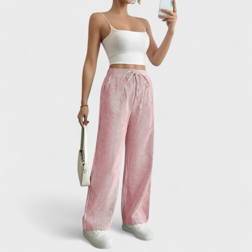 Julia – pantaloni larghi e comodi con dettagli eleganti
