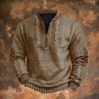 Antonio | maglione da uomo con mezza zip e dettagli stilosi – felpe e pile da uomo | Erminia Boutique Bologna