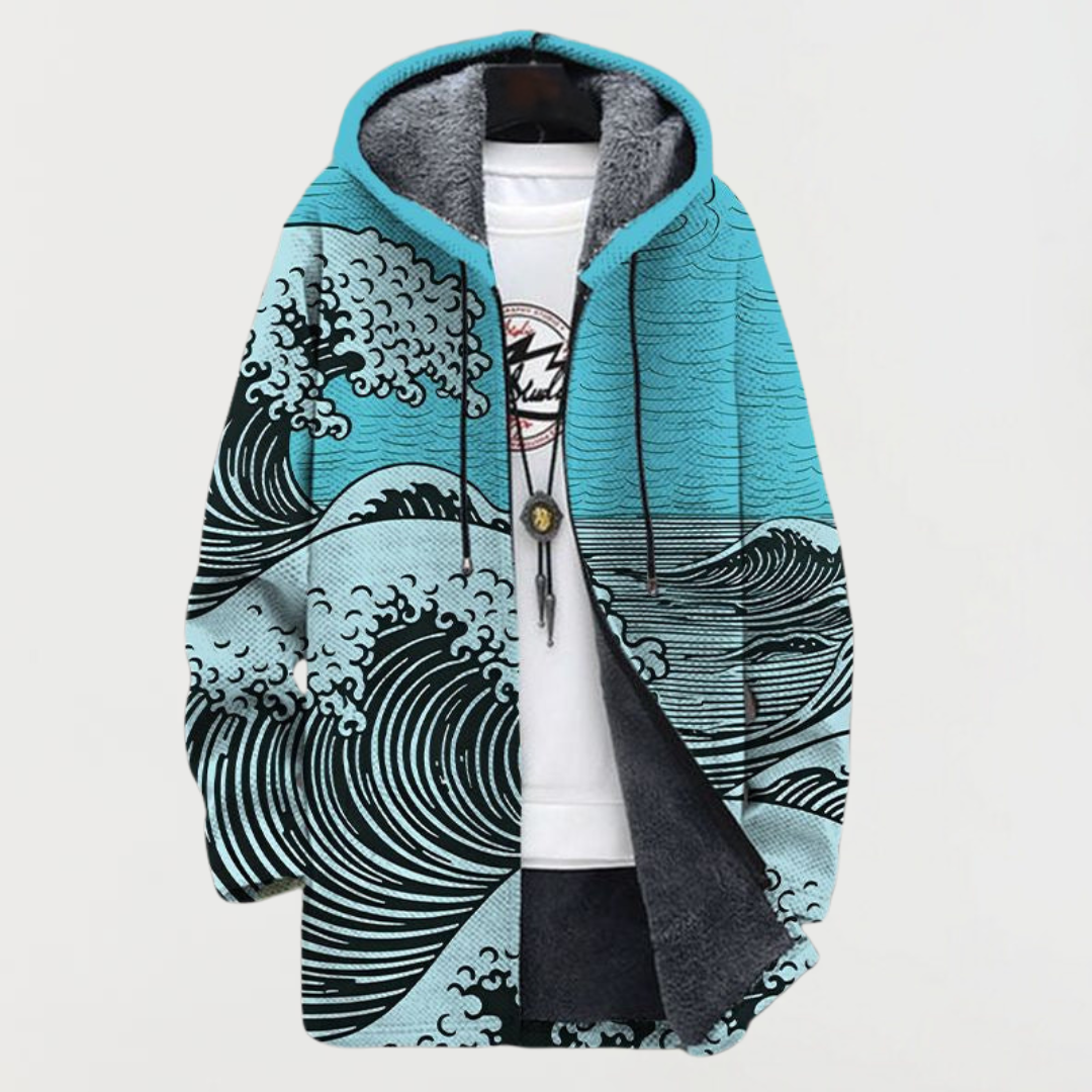 Klaudia – Cappotto con motivo ondulato