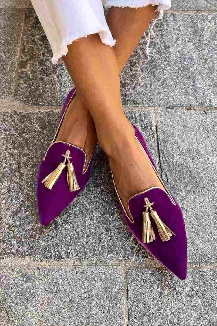 Paulina - Mocassini con frange in stile boho