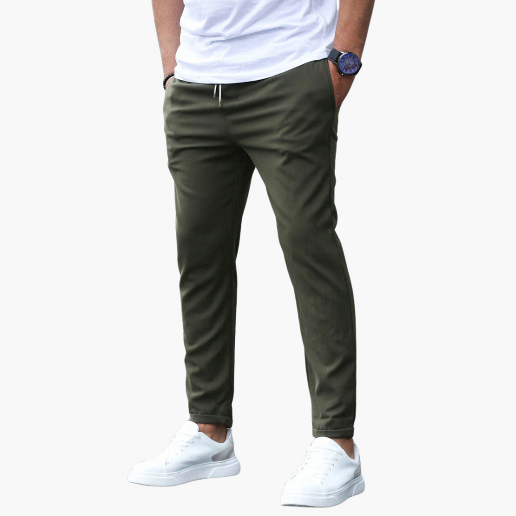 VINCENZO – Pantaloni Eleganti con Vita Elastica