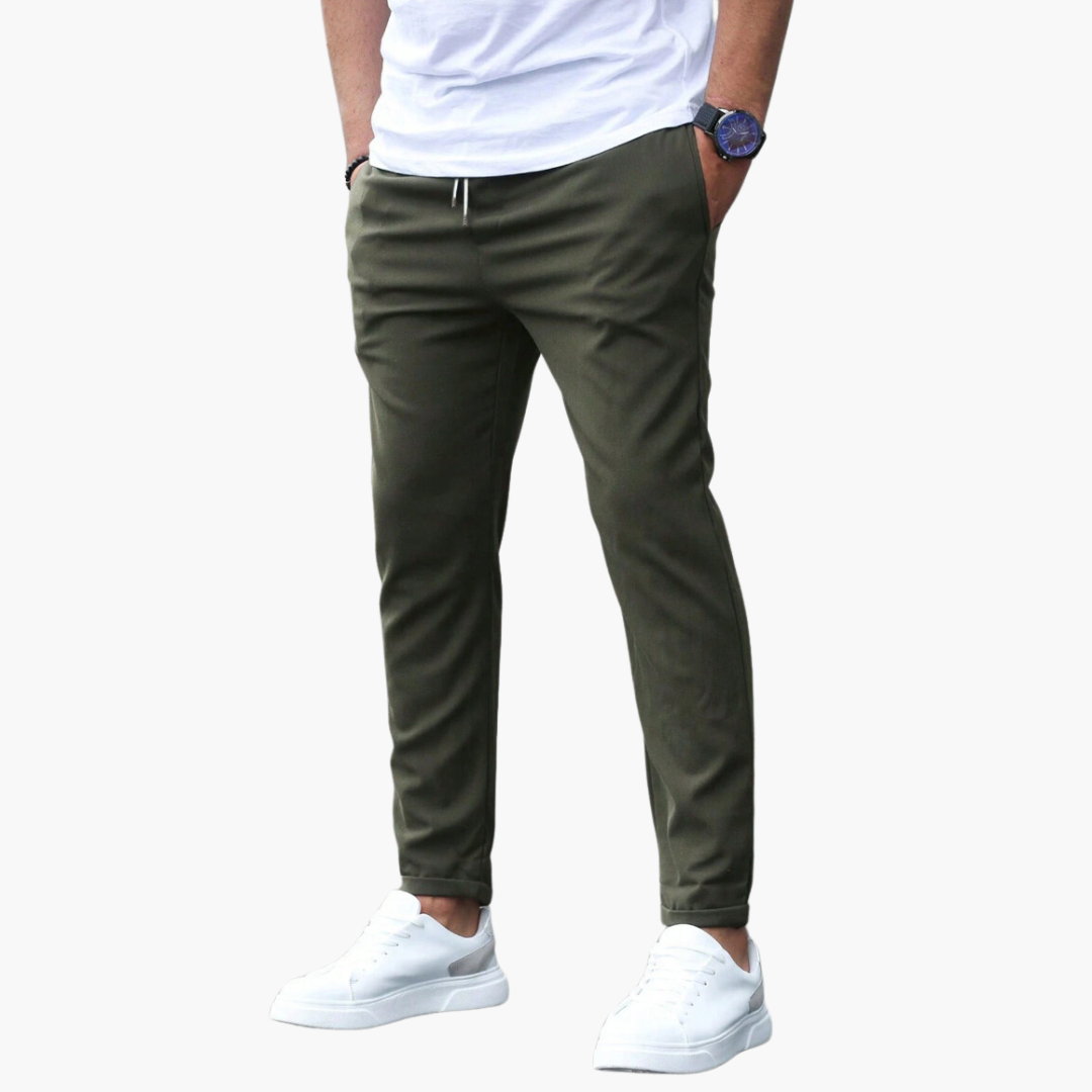 VINCENZO – Pantaloni Eleganti con Vita Elastica