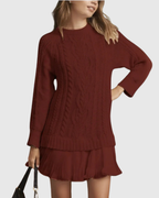 Edvige | Vestito Classico in Maglia – abiti invernali da donna | Erminia Boutique Bologna