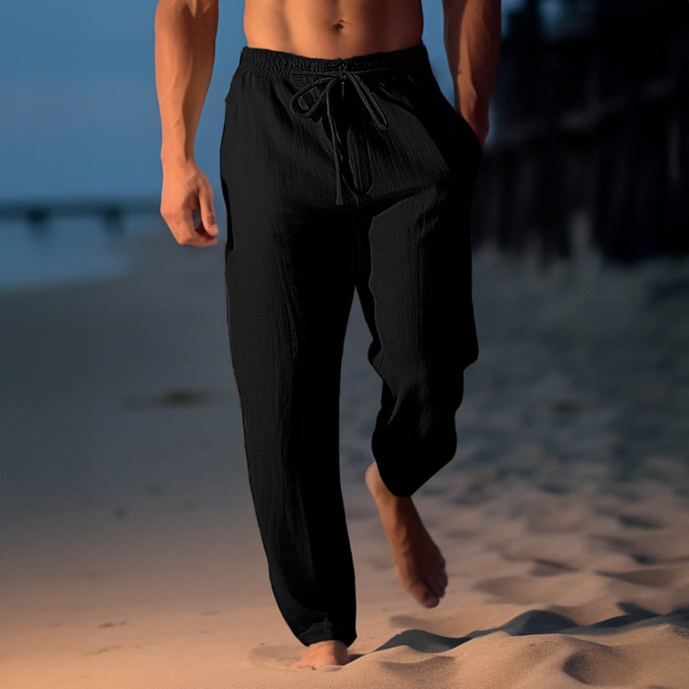 ANDRUS – Pantaloni in Lino di Lusso