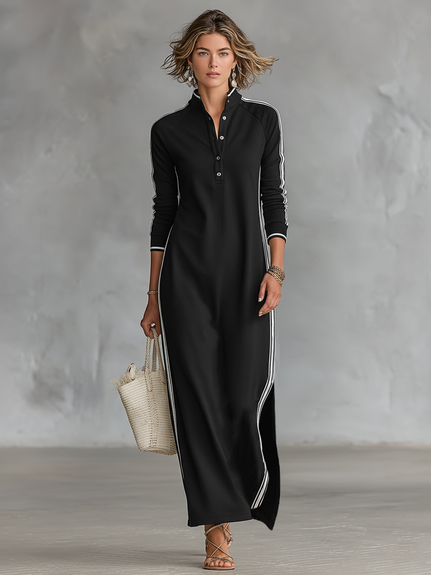 Maja – Elegante Abito Maxi Camicia