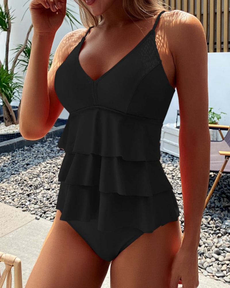 Lidia - costume da bagno con eleganti volant