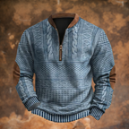 Antonio | maglione da uomo con mezza zip e dettagli stilosi – felpe e pile da uomo | Erminia Boutique Bologna