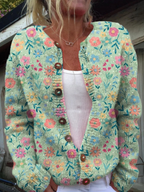 Liliana | Cardigan in maglia a fiori – cardigan a fiori da donna | Erminia Boutique Bologna