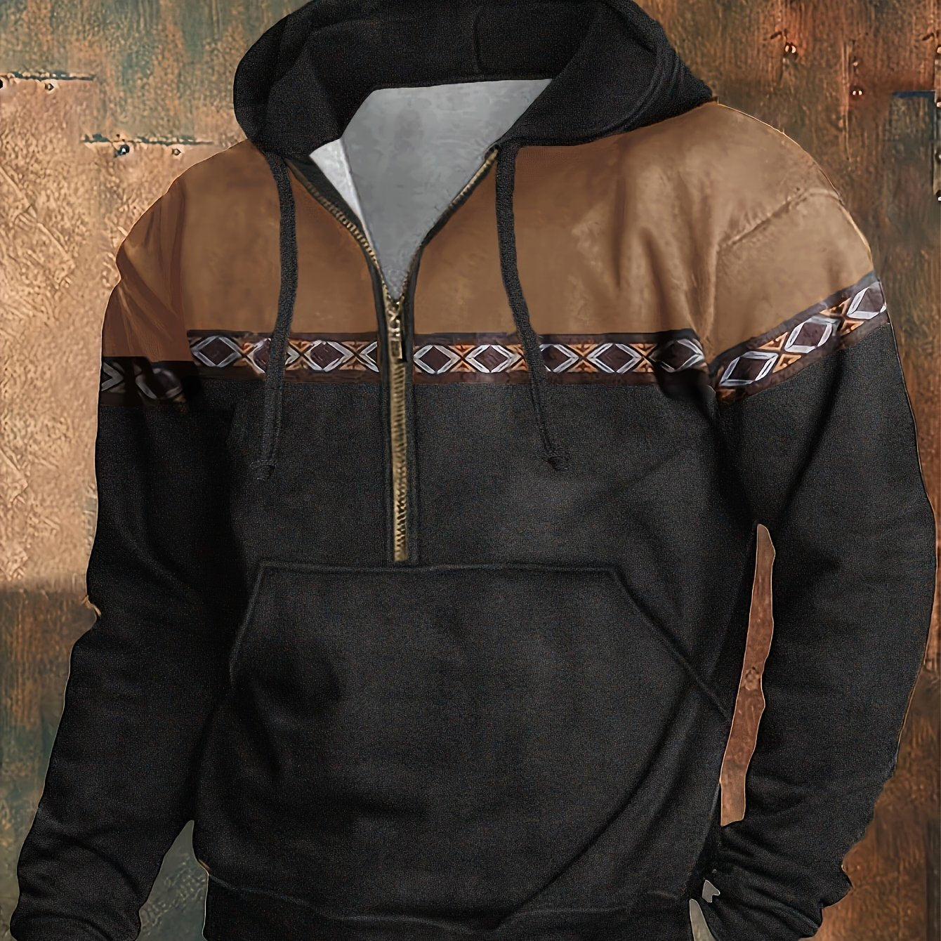 Felpa Yellowstone Half-Zip con cappuccio