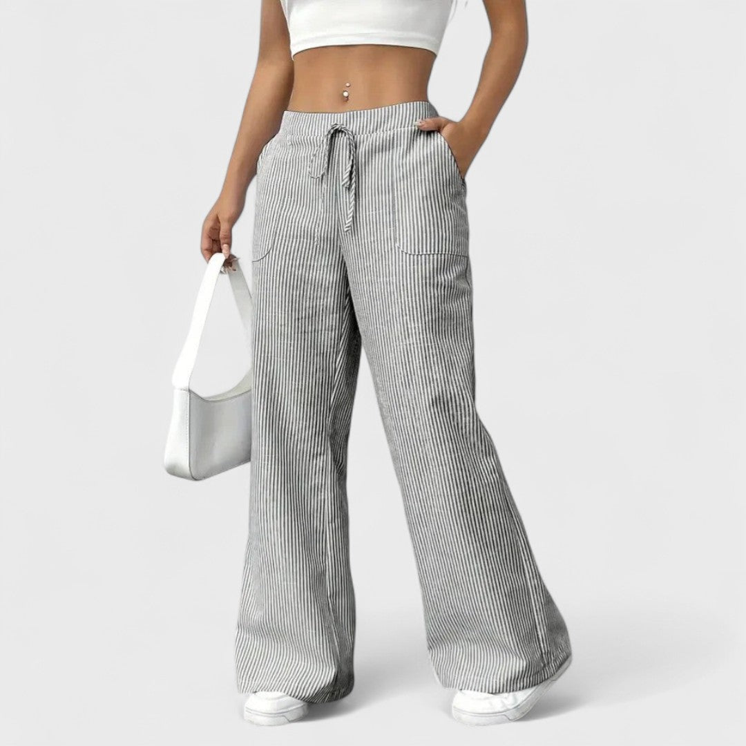 Julia – pantaloni larghi e comodi con dettagli eleganti