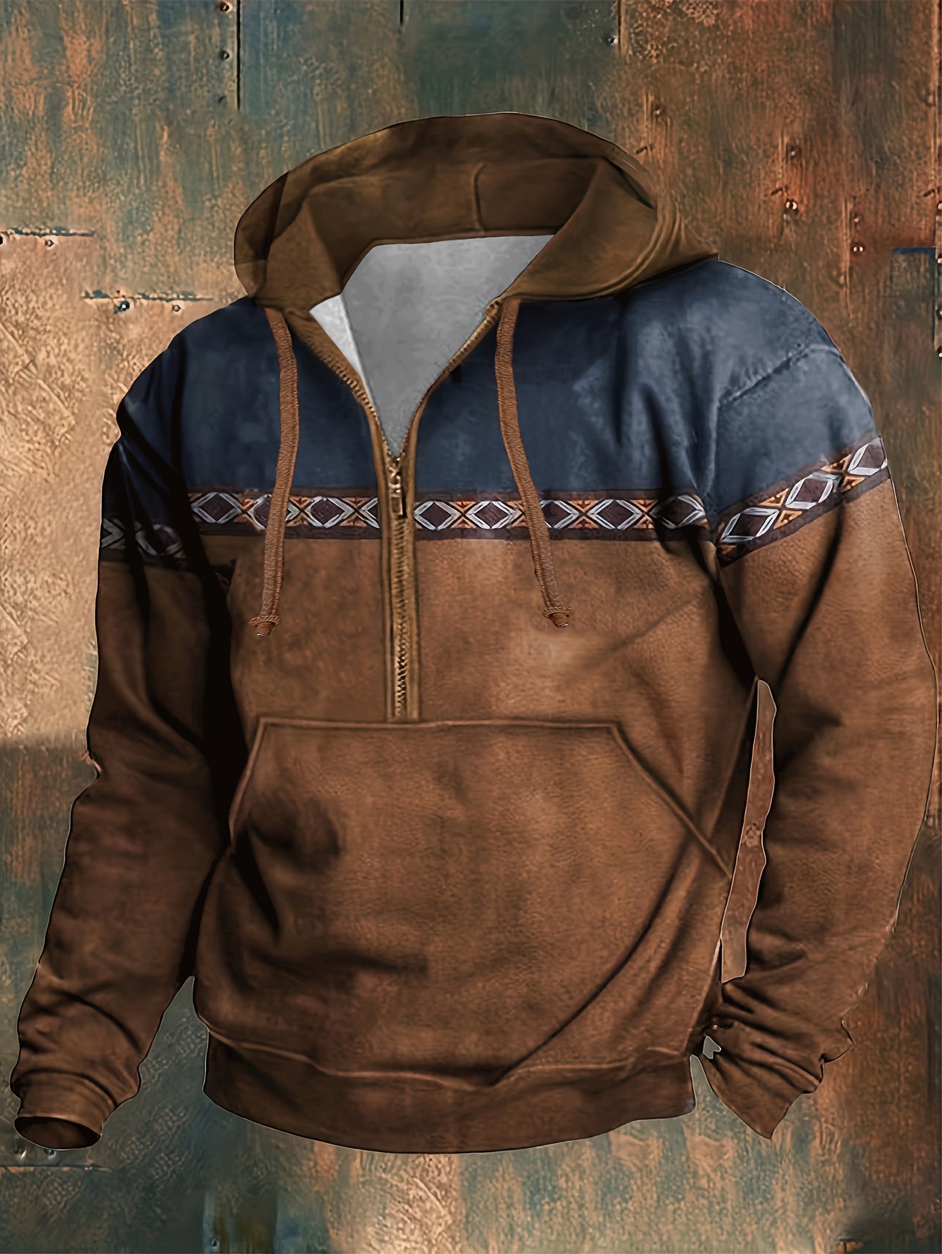 Felpa Yellowstone Half-Zip con cappuccio