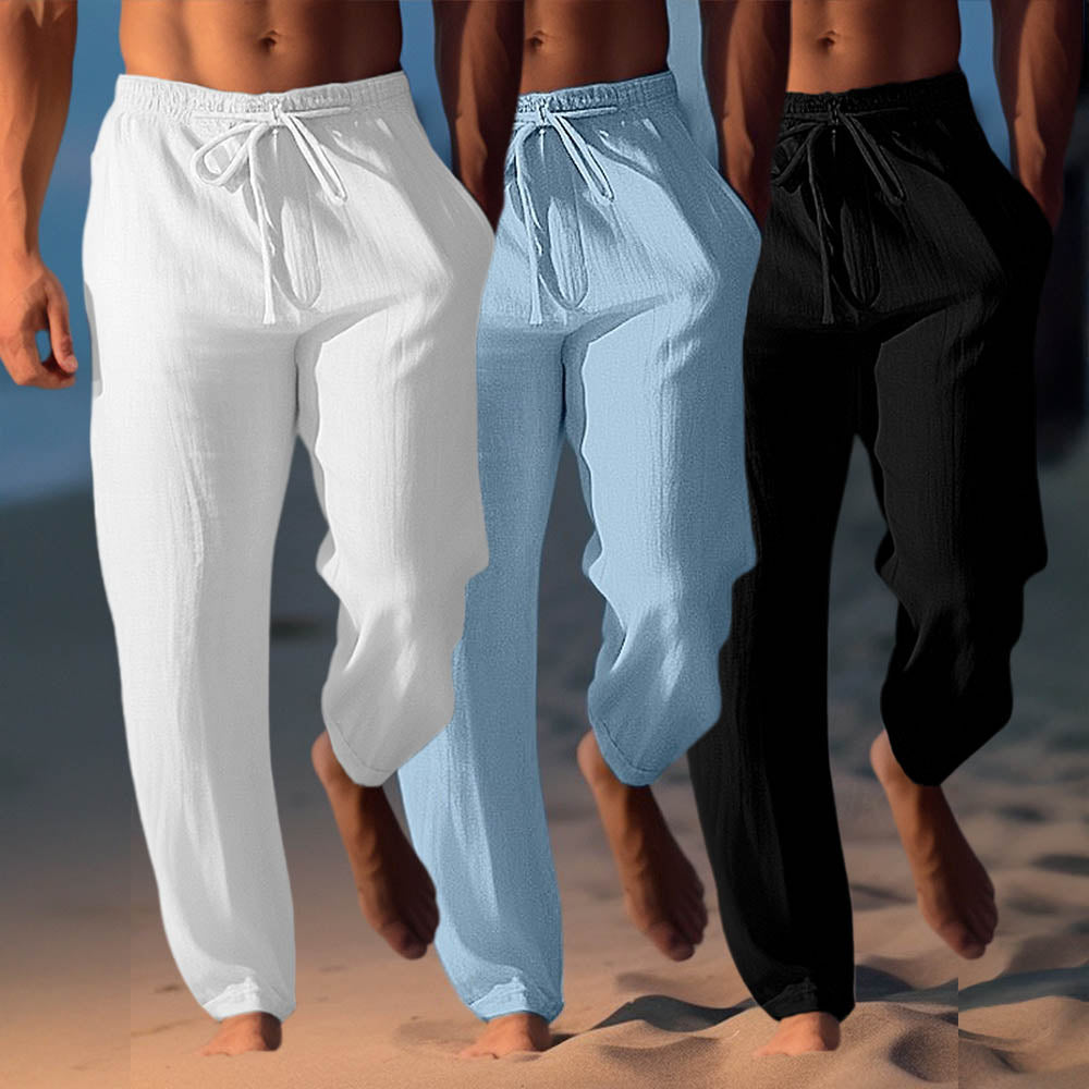ANDRUS – Pantaloni in Lino di Lusso