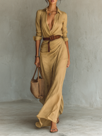 Karolina – Abito Maxi in Stile Camicia