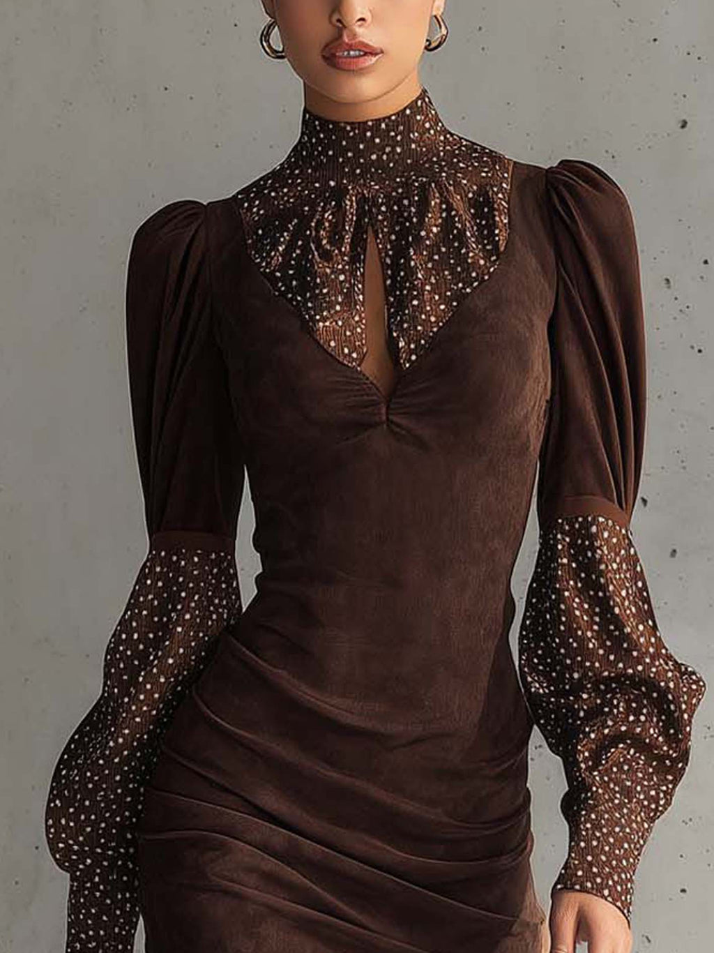 Zofia – abito bodycon in suede sintetico
