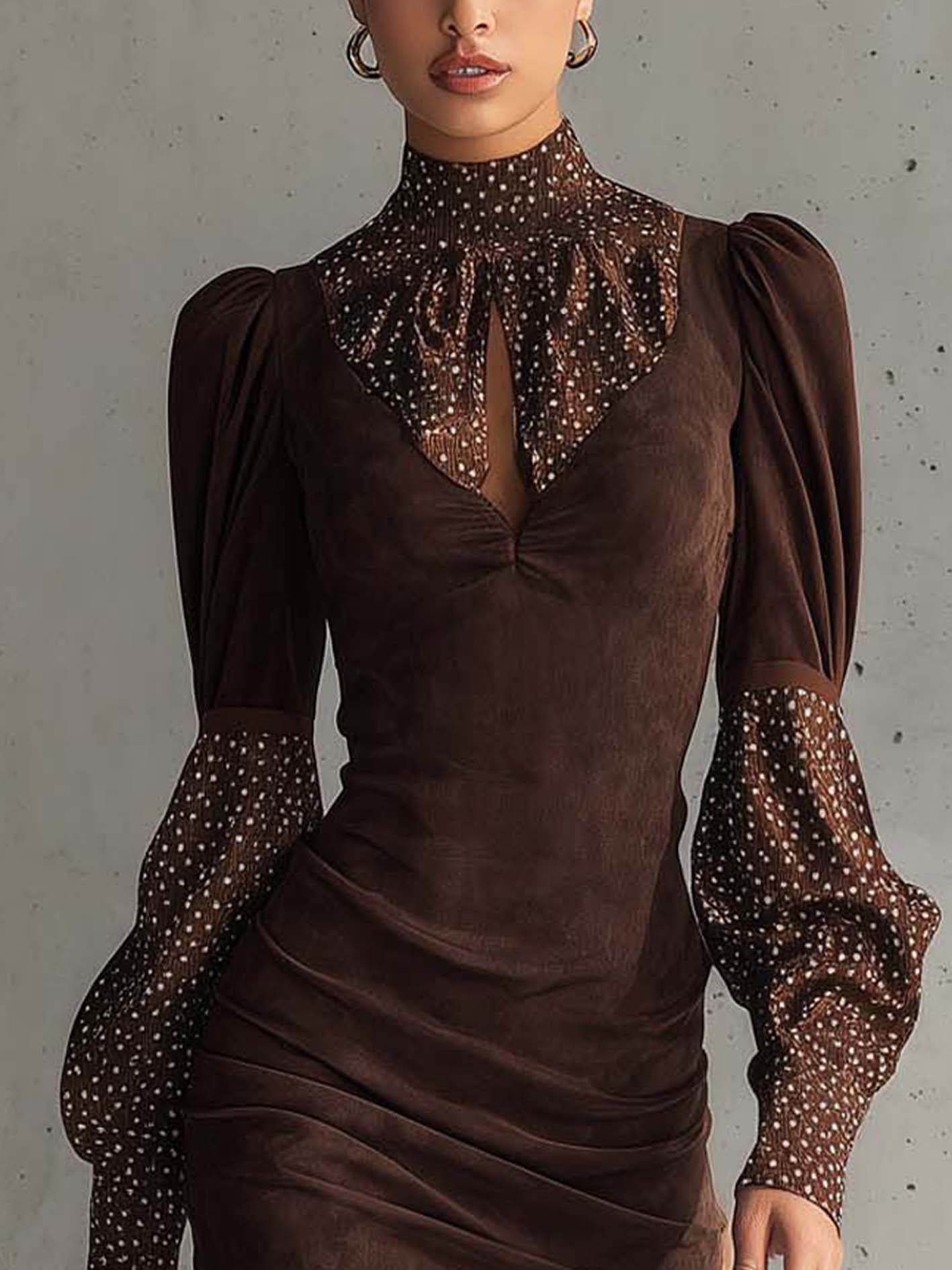 Zofia – abito bodycon in suede sintetico