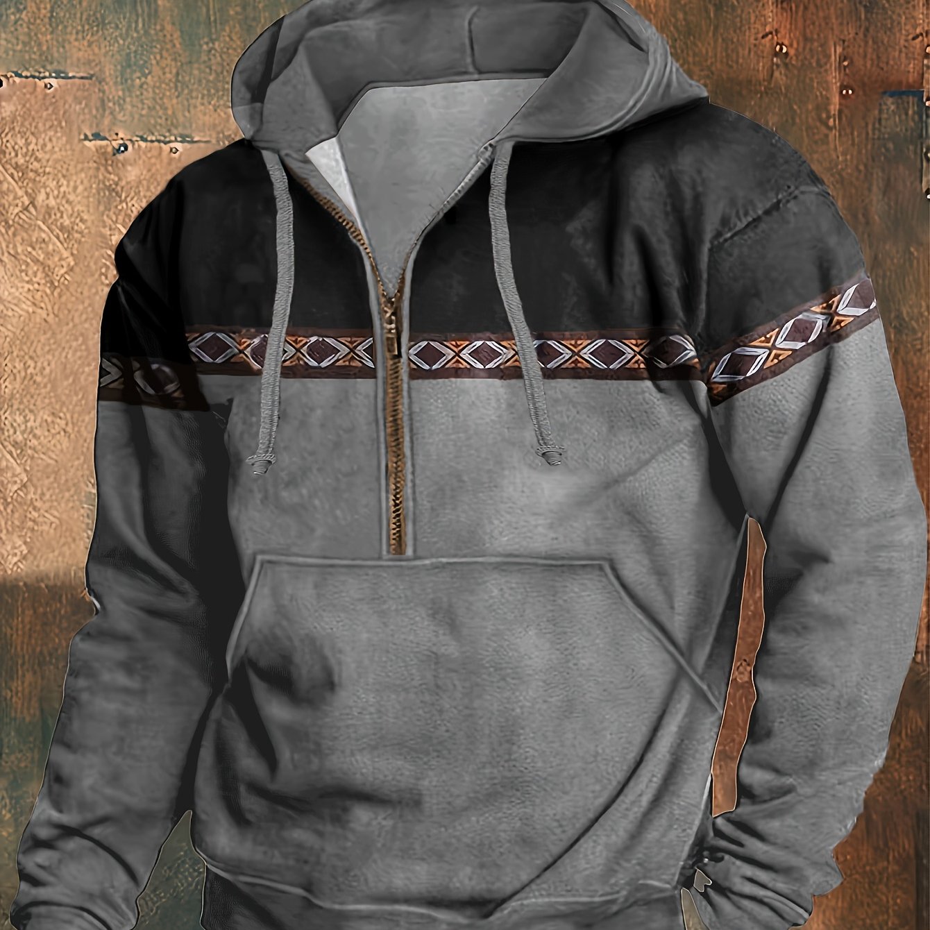 Felpa Yellowstone Half-Zip con cappuccio