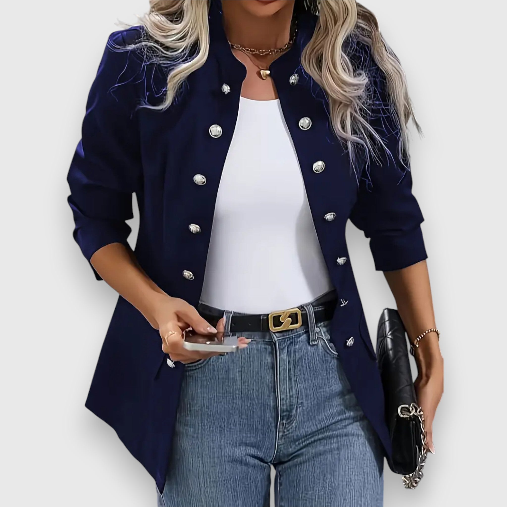Sandra – Giacca con bottoni classici