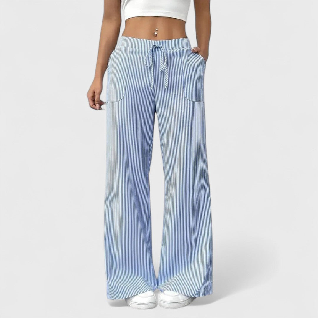 Julia – pantaloni larghi e comodi con dettagli eleganti