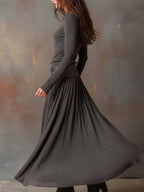 Agnieszka - Set grigio a coste