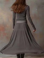 Agnieszka - Set grigio a coste