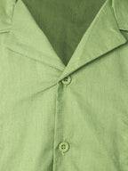 Camicia guayabera da uomo in lino a maniche corte per l'estate