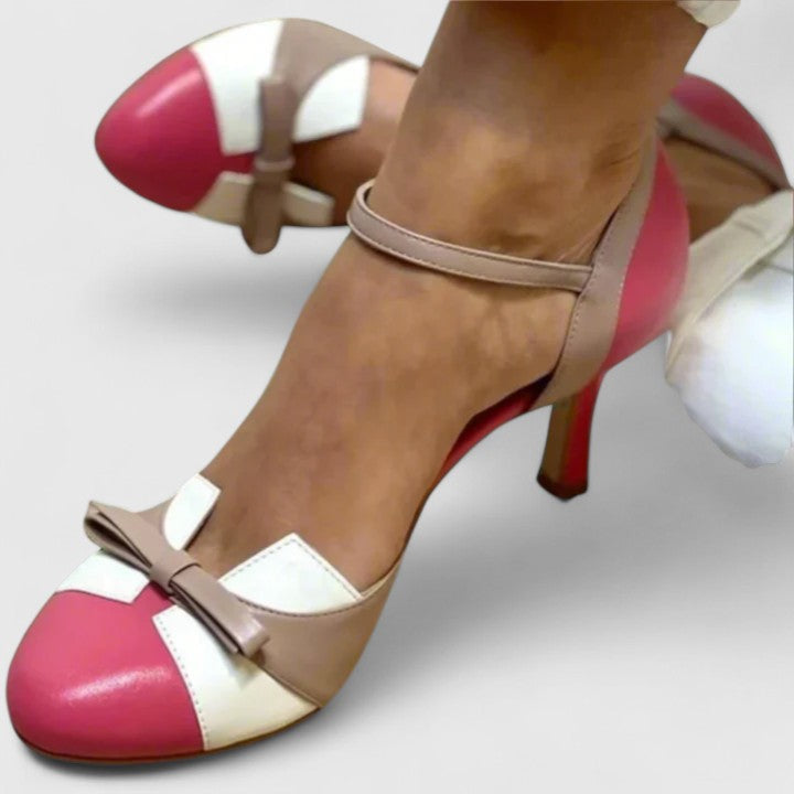 Zofia – Eleganti Scarpe con Tacco e Fiocco