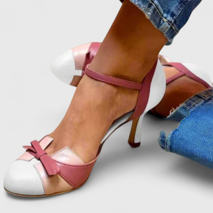Zofia – Eleganti Scarpe con Tacco e Fiocco