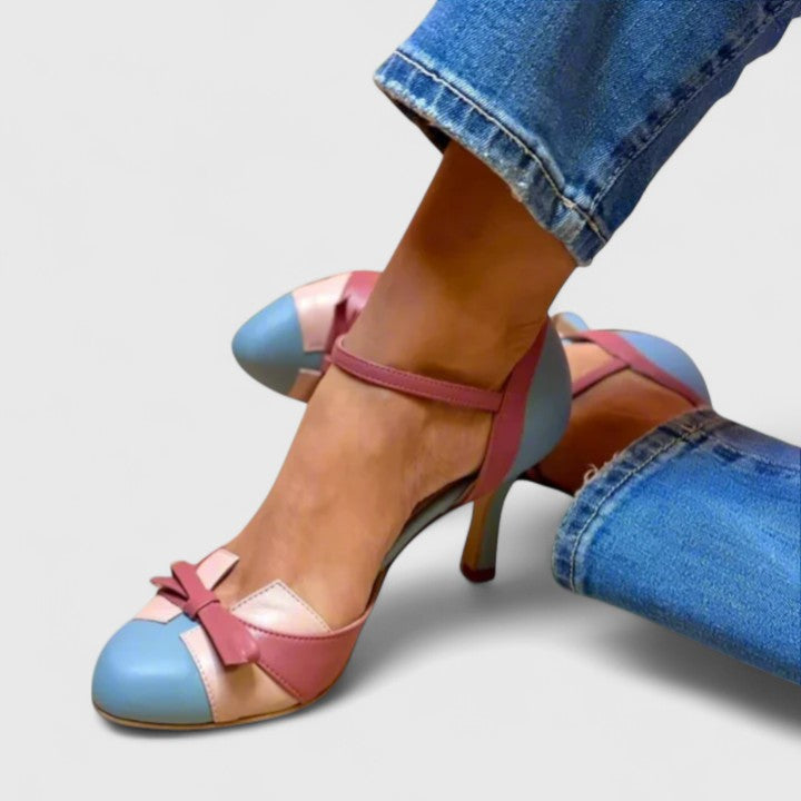 Zofia – Eleganti Scarpe con Tacco e Fiocco