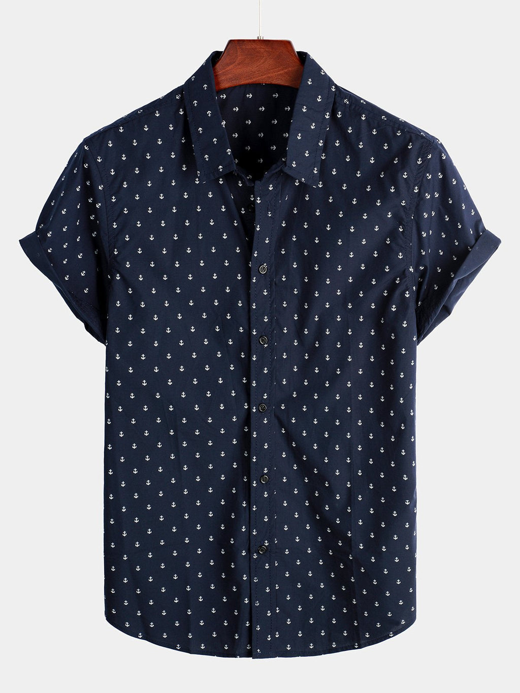 Camicia da uomo a maniche corte con stampa