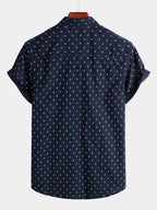 Camicia da uomo a maniche corte con stampa