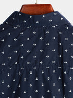 Camicia da uomo a maniche corte con stampa