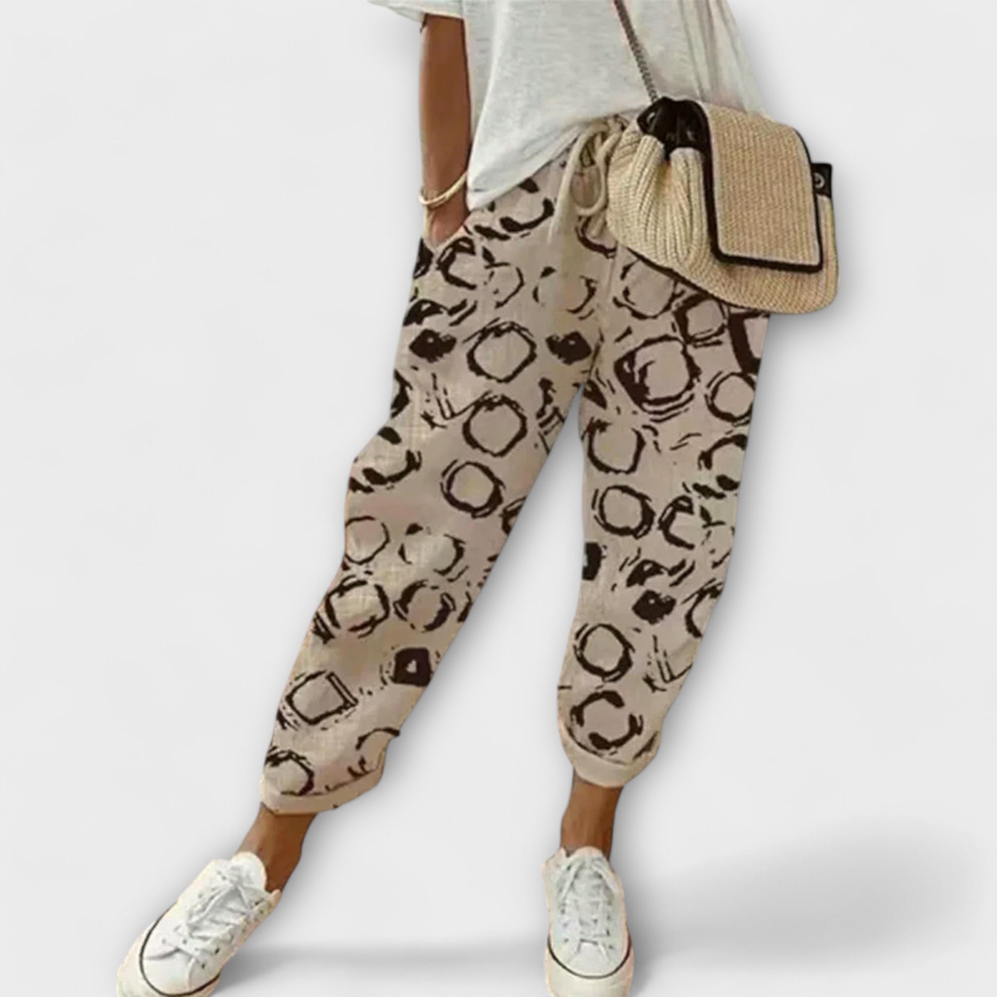Barbara – pantaloni comodi in cotone e lino