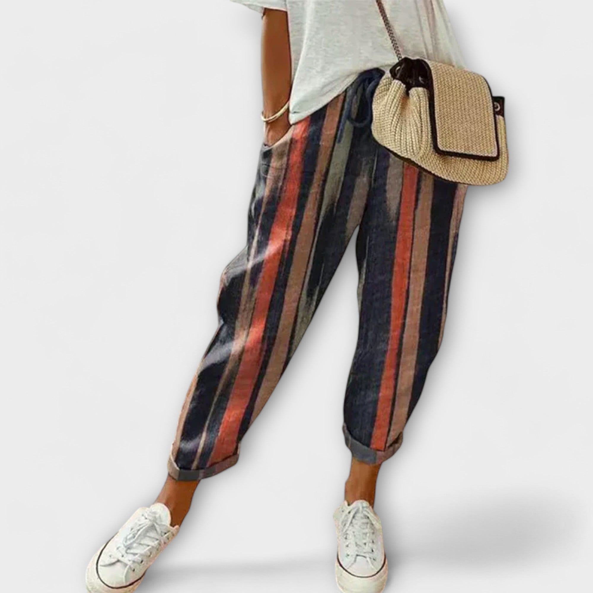 Barbara – pantaloni comodi in cotone e lino