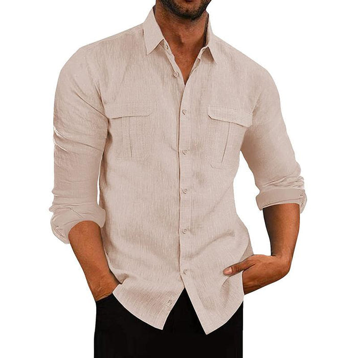 Artur - Camicia con Bottoni in Tessuto Traspirante