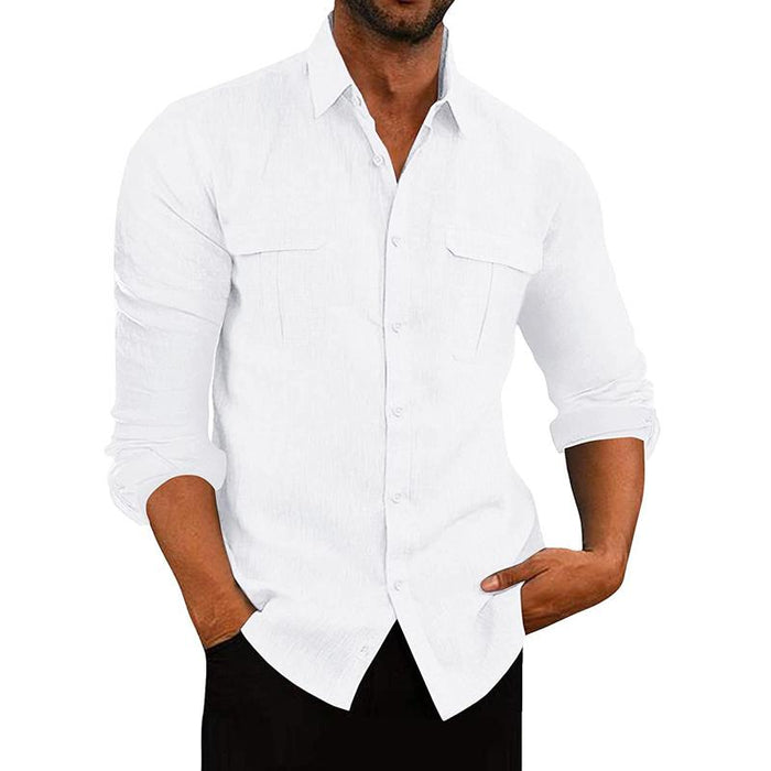 Artur - Camicia con Bottoni in Tessuto Traspirante