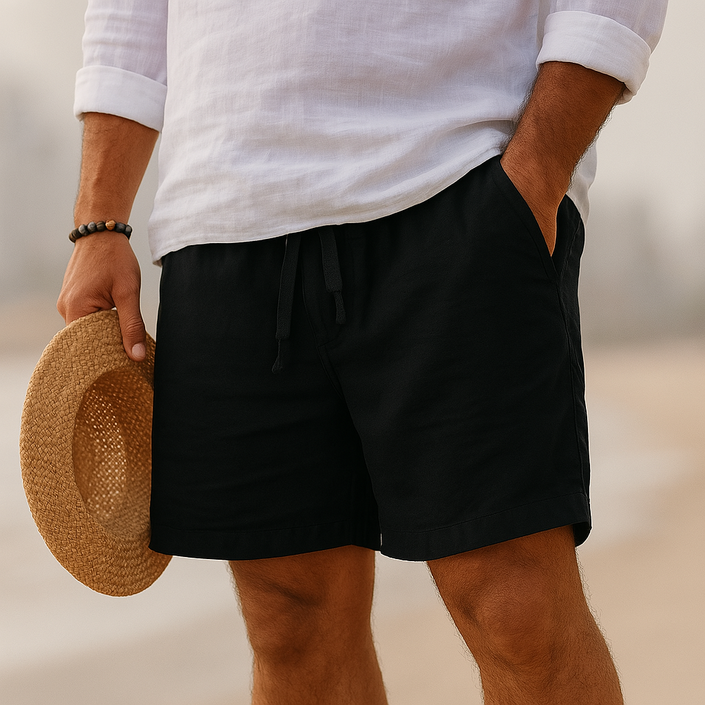 LUCIANO – Pantaloni da Uomo in Cotone e Lino