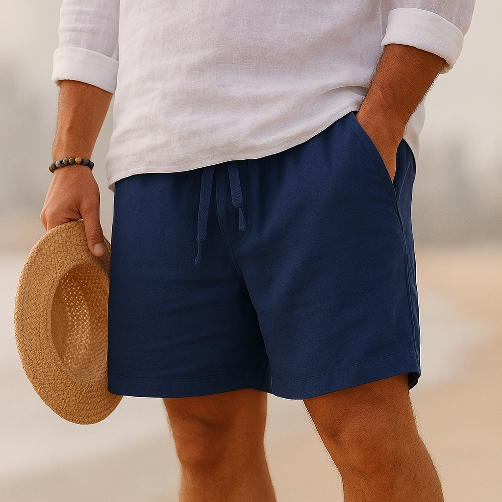 LUCIANO – Pantaloni da Uomo in Cotone e Lino