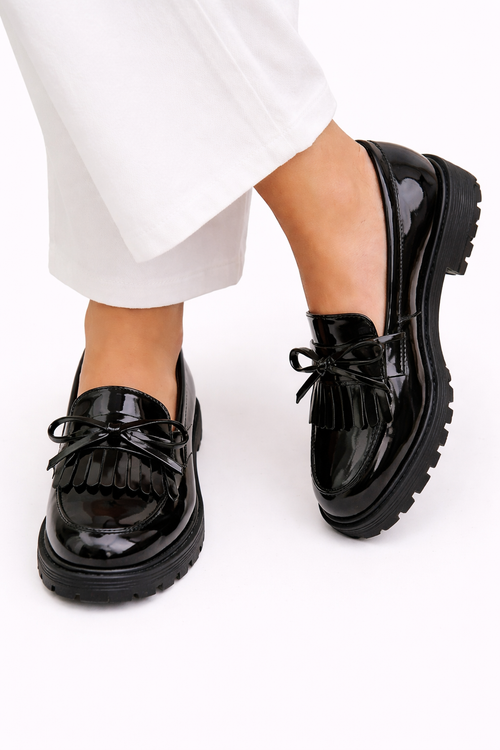 Carmela | Scarpe con fiocco e frange – mocassini da donna | Erminia Boutique Bologna