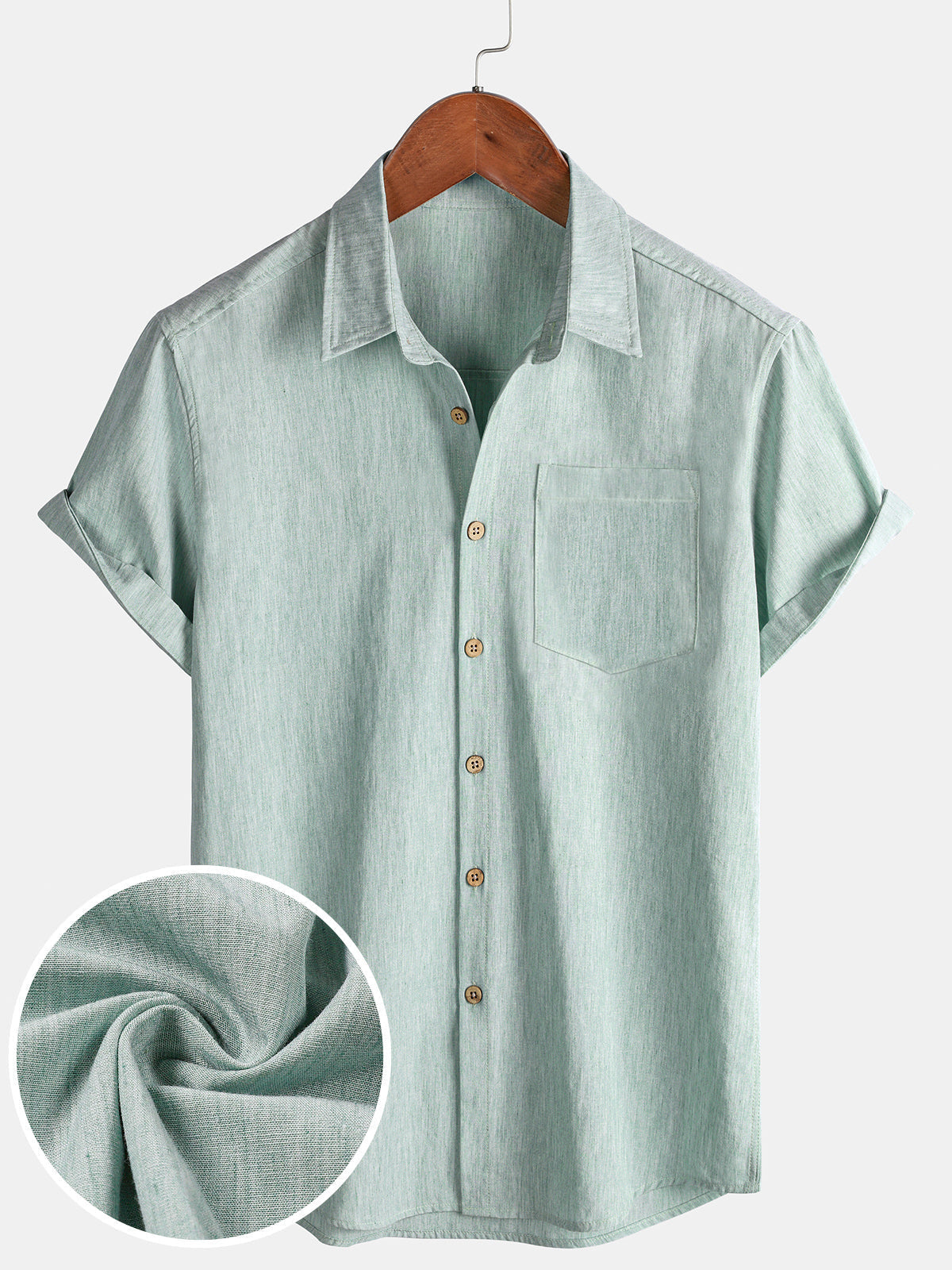 T-shirt sportiva da uomo a maniche corte di colore verde