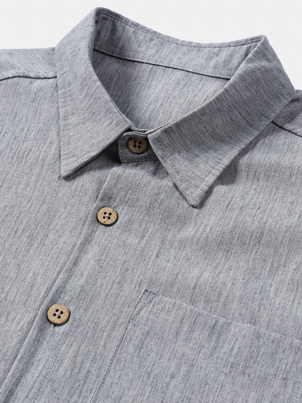 Camicia sportiva da uomo in colore grigio, maniche corte