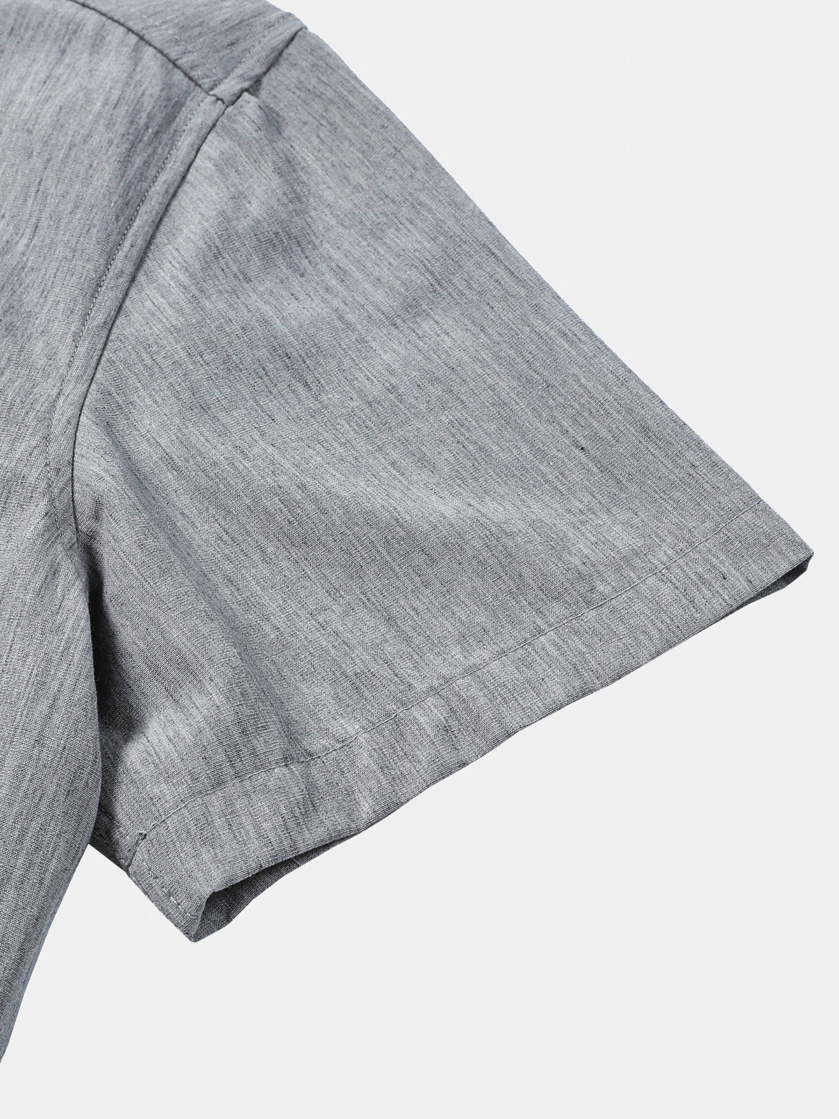 Camicia sportiva da uomo in colore grigio, maniche corte