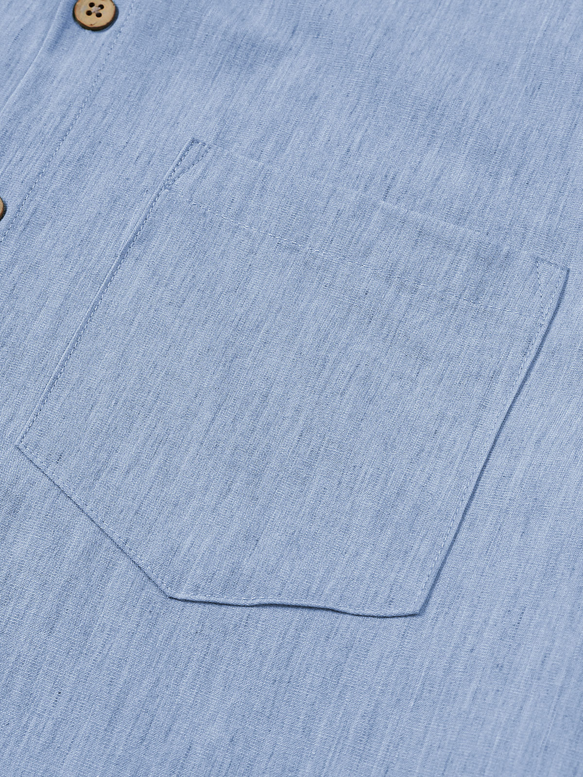 Camicia sportiva da uomo a maniche corte di colore blu