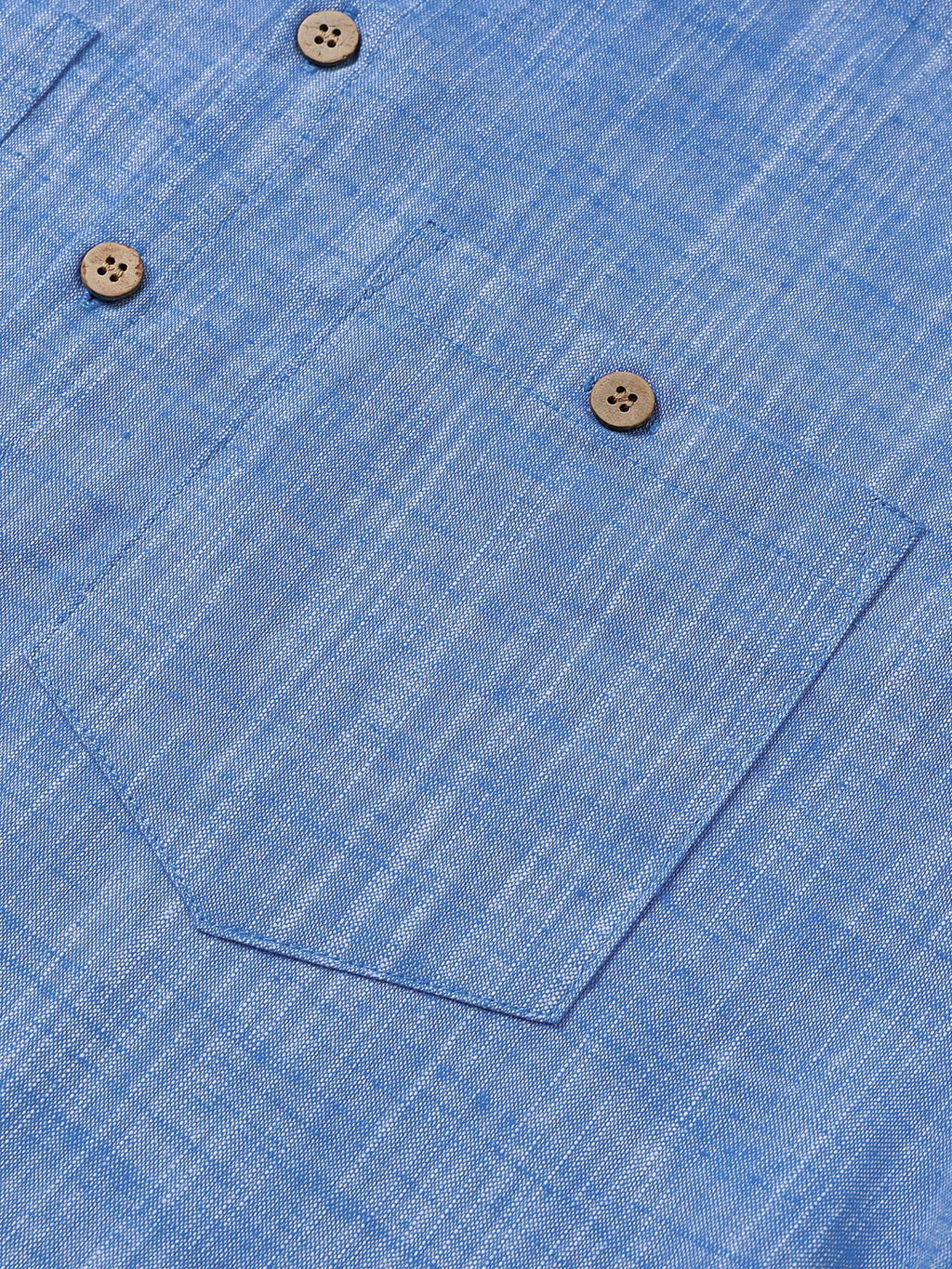 Camicia Casual da Uomo in Cotone Traspirante con Maniche Corte e Due Tasche