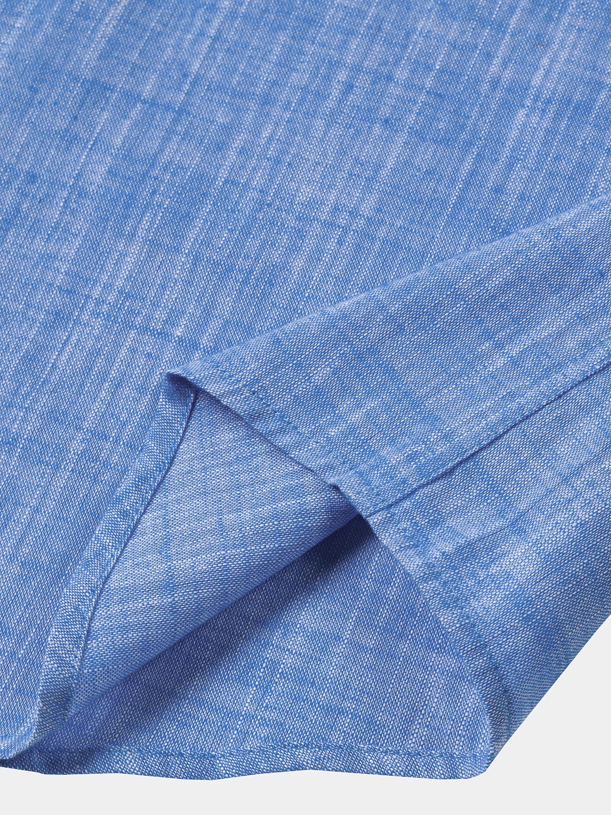 Camicia Casual da Uomo in Cotone Traspirante con Maniche Corte e Due Tasche