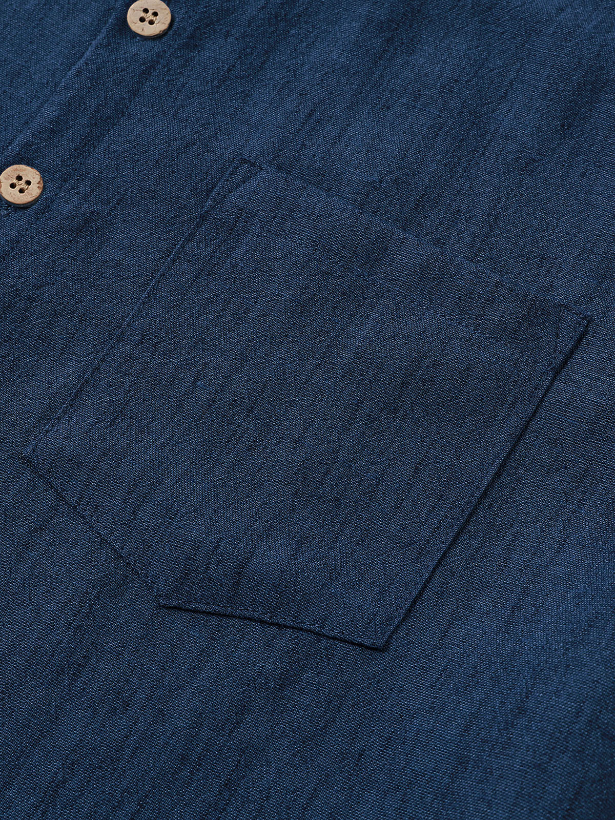 Camicia Henley Casual da Uomo a Manica Corta in Colore Unito per l'Estate