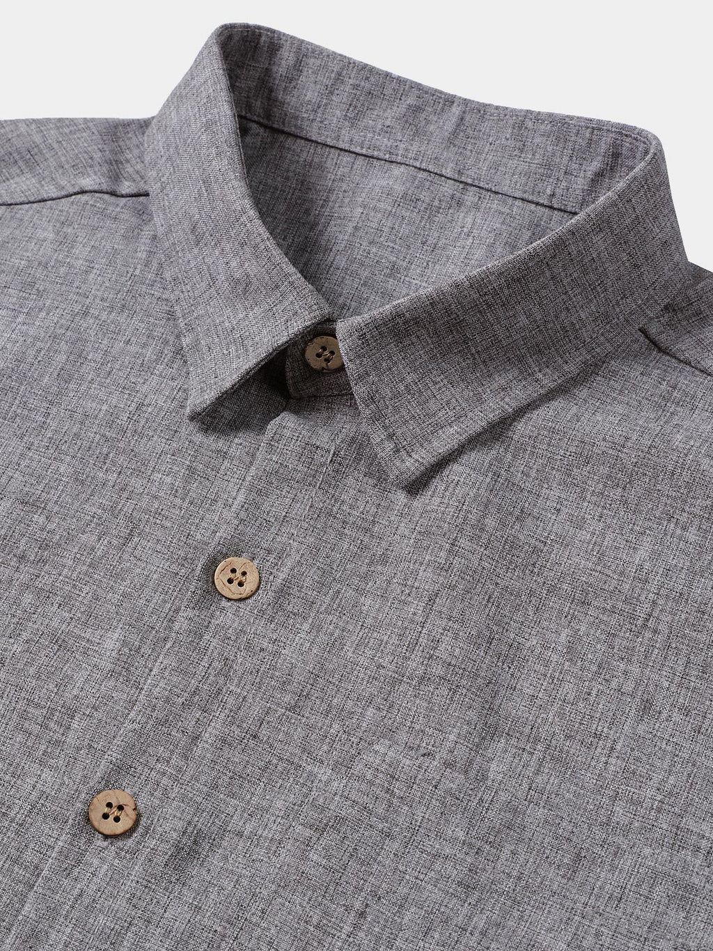 Camicia Casual da Uomo a Maniche Corte con Bottoni