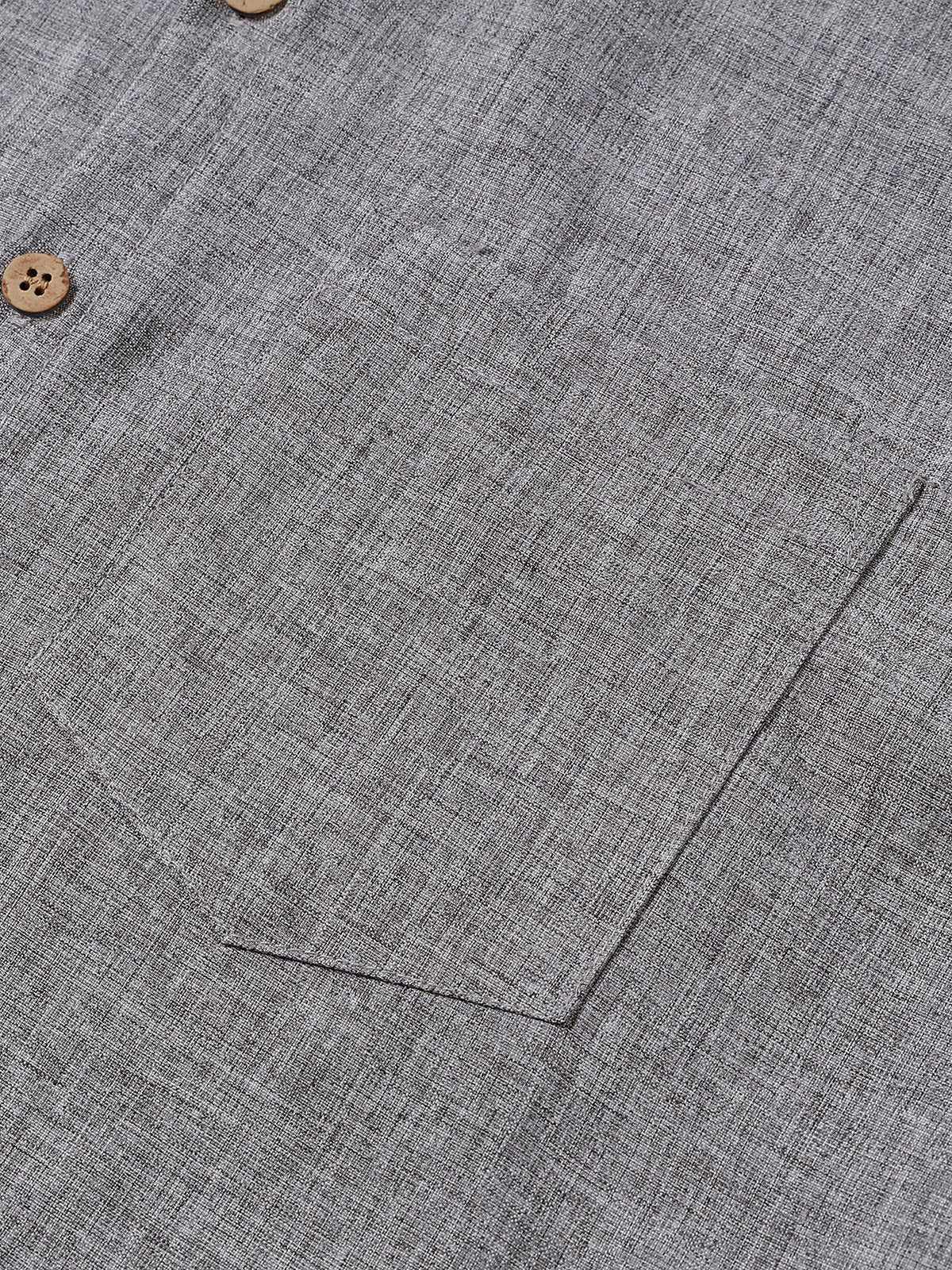 Camicia Casual da Uomo a Maniche Corte con Bottoni