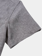 Camicia Casual da Uomo a Maniche Corte con Bottoni