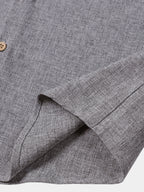 Camicia Casual da Uomo a Maniche Corte con Bottoni